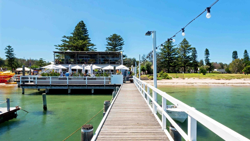 Jetty leading to the Boathouse Palm Beach credit Destination NSW