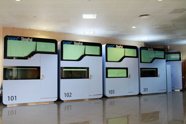 Sleep pods at Nội Bài International Airport, Hanoi