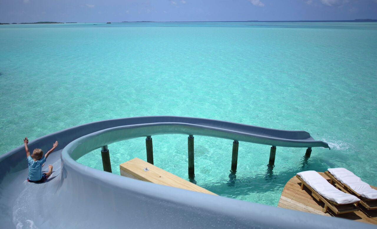 At Soneva Jani Maldives Slide Straight From Your Room Into The Ocean