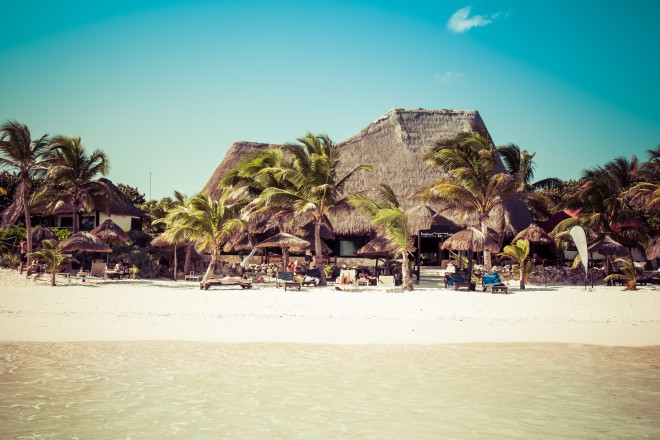 Caribbean beach Tulum - Mexico Mayan Riviera