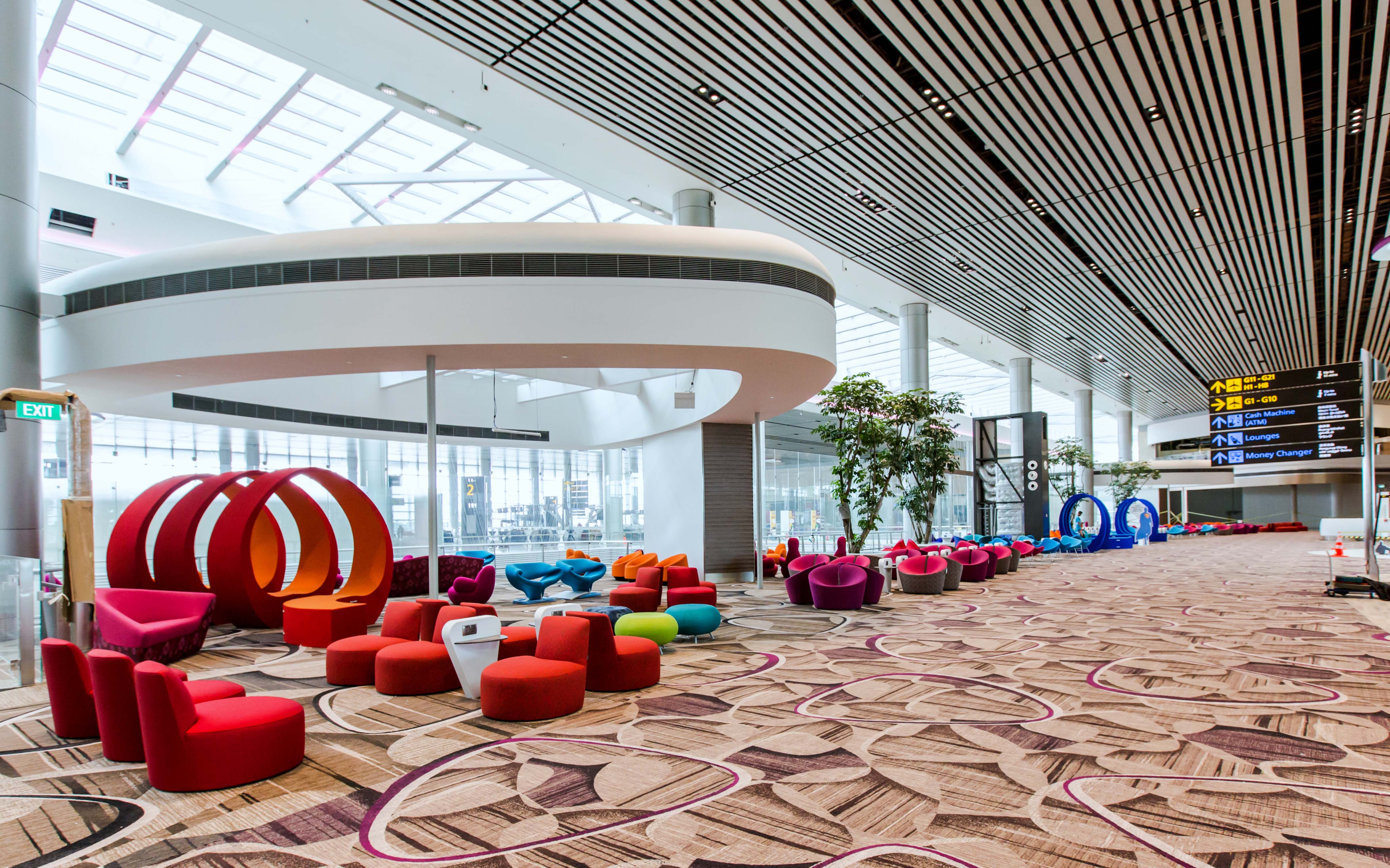 Changi Airport Terminal 4 seating area