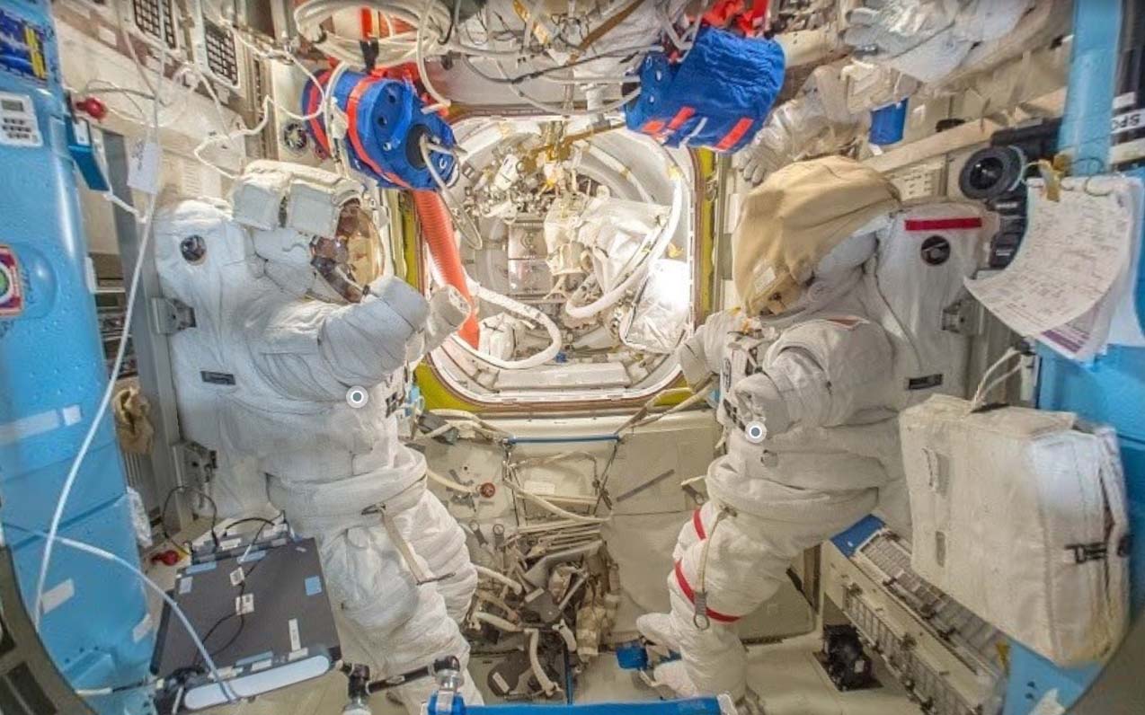 Inside the International Space station