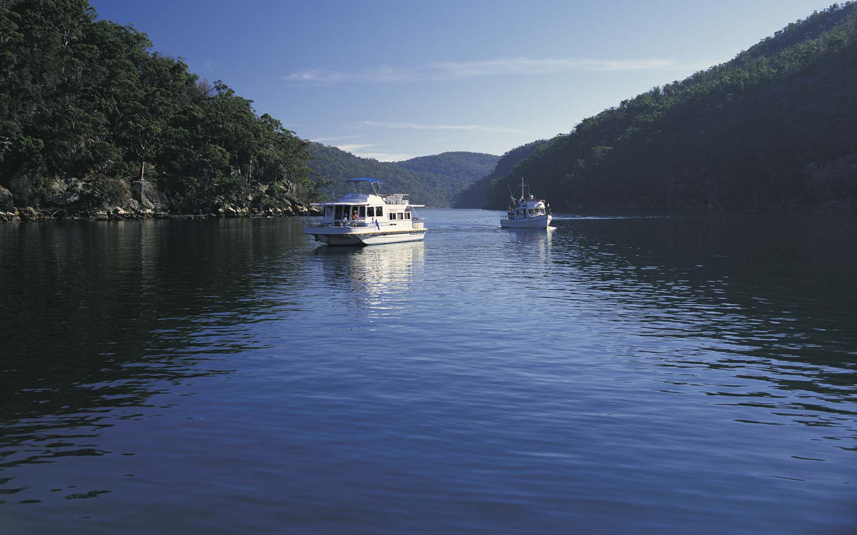 House boat on the Hawkesbury River, NSW