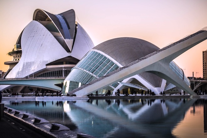 Valencia City of Arts and Sciences summer in Spain