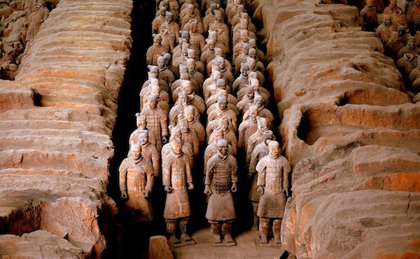 money in China terracotta warriors
