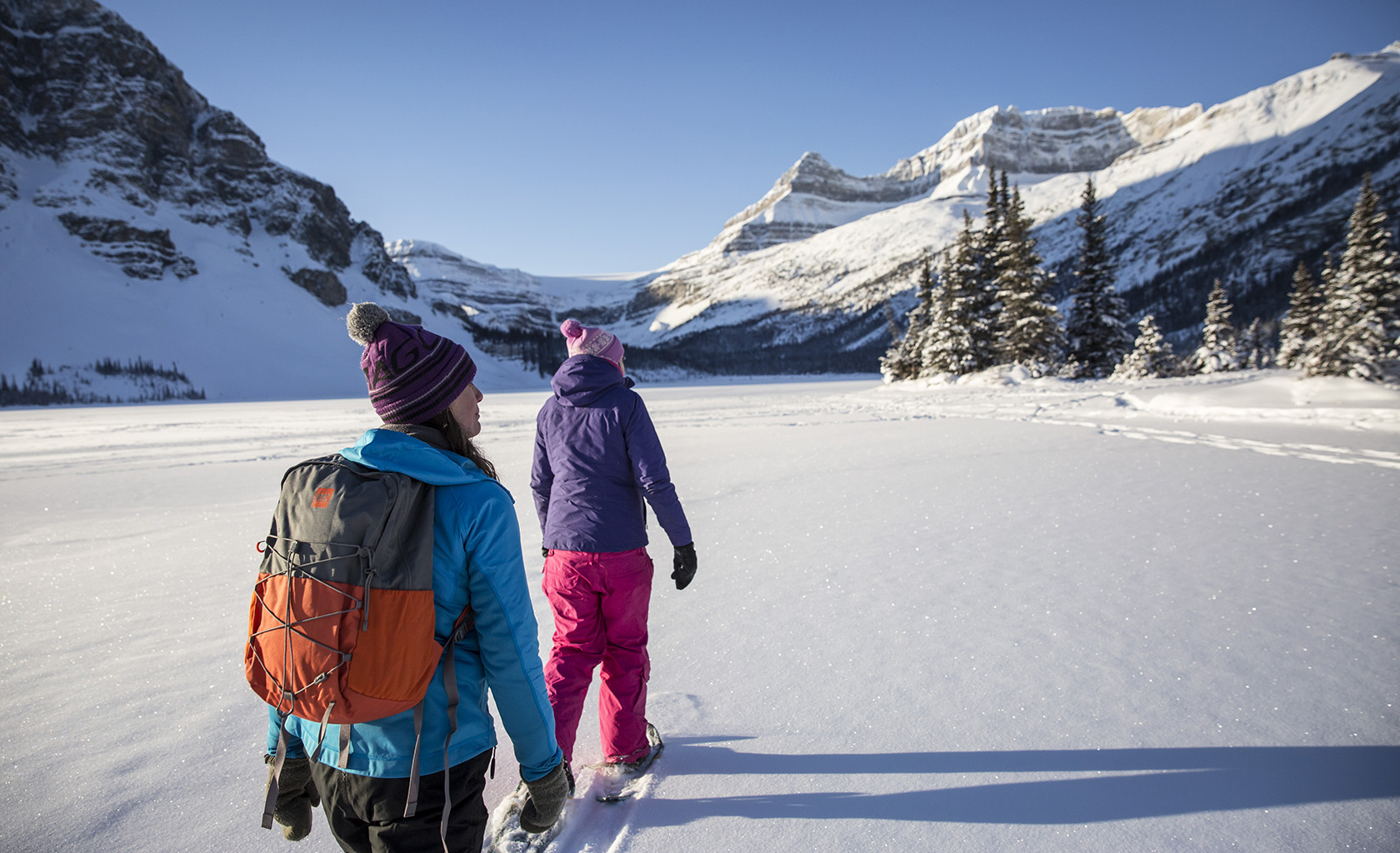 Snow shoeing in Banff National Park