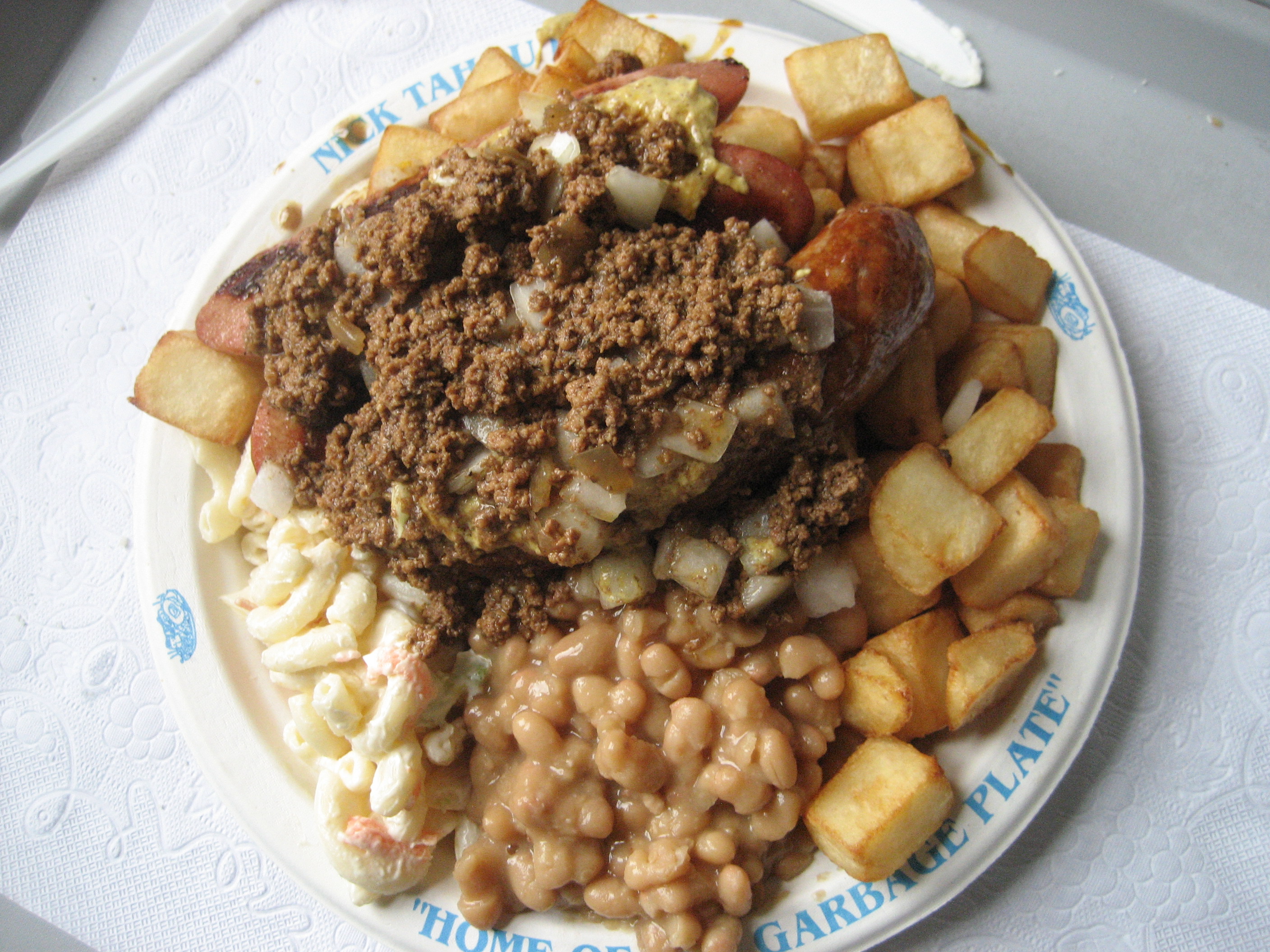 The garbage plate is a New York speciality
