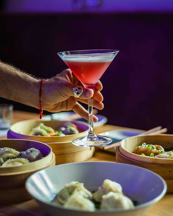 Bottomless dumplings and a cocktail at The Lucky Cat in Coogee