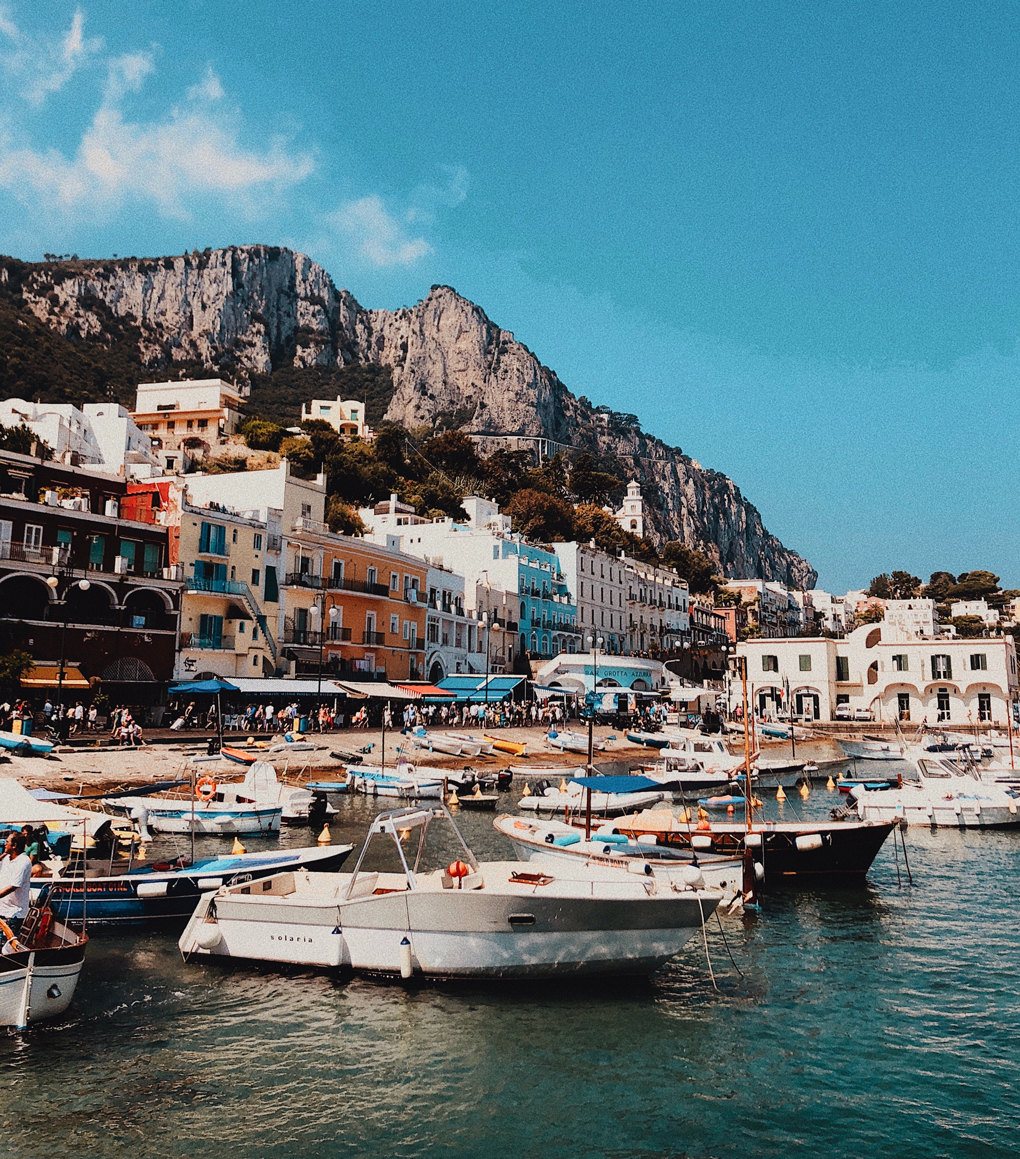 Capri, Italy is a short day trip from Sorrento, Italy.