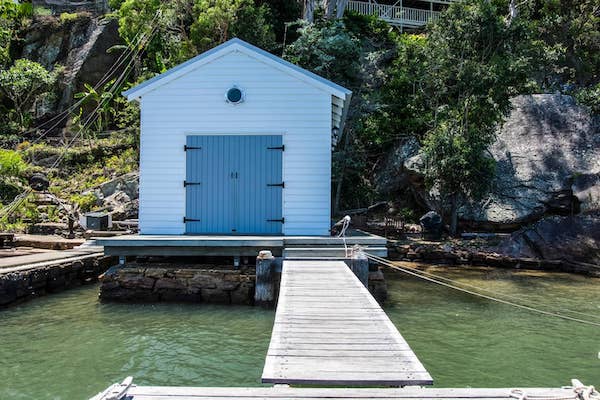 HamptonsShack Boathouse Waterfront Private Beach Airbnb near Sydney